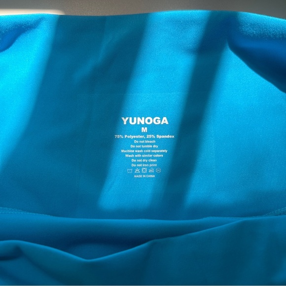 YUNOGA Womens High Waist Biker Shorts with Pockets 8"' - Picture 2 of 3